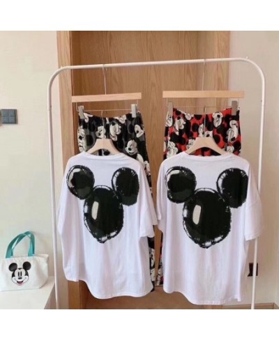 2022 Style Pajamas Summer Style Cartoon Mickey WeChat Internet Celebrity Short Sleeve Trousers Japanese Style Home Wear $35.5...