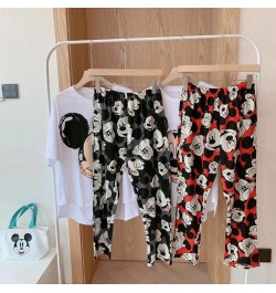 2022 Style Pajamas Summer Style Cartoon Mickey WeChat Internet Celebrity Short Sleeve Trousers Japanese Style Home Wear $35.5...