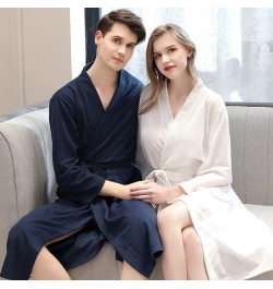 Hotel Bathrobe Thin Yukata Absorbent Sweat Steaming Pajamas Men's and Women's Home Service Couples Nightgown Sleeprobe $41.00...