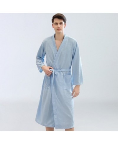 Hotel Bathrobe Thin Yukata Absorbent Sweat Steaming Pajamas Men's and Women's Home Service Couples Nightgown Sleeprobe $41.00...