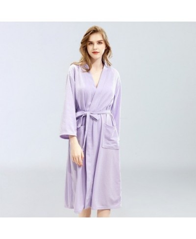 Hotel Bathrobe Thin Yukata Absorbent Sweat Steaming Pajamas Men's and Women's Home Service Couples Nightgown Sleeprobe $41.00...