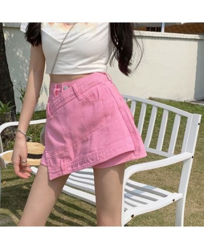 Shorts Women Solid Fashionable Skinny Summer High Waist Culottes Feminino Denim Casual All-match Korean Style Popular Shorts ...