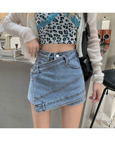 Shorts Women Solid Fashionable Skinny Summer High Waist Culottes Feminino Denim Casual All-match Korean Style Popular Shorts ...