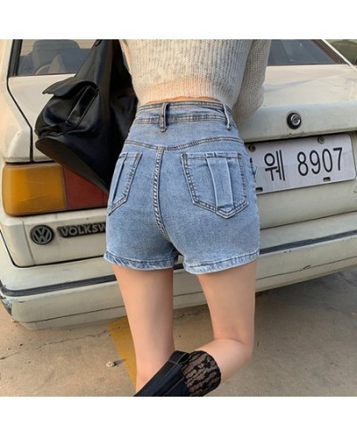 Shorts Women Solid Fashionable Skinny Summer High Waist Culottes Feminino Denim Casual All-match Korean Style Popular Shorts ...