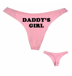 Fashion Women Sexy Seamless Thong Underwear DADDY'S GIRL Print Funny Women T Panties G String Sexy Low Waist $22.94 - Underwear