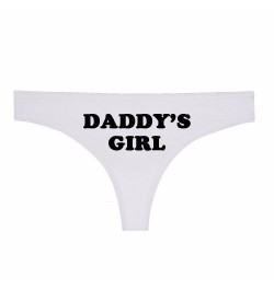 Fashion Women Sexy Seamless Thong Underwear DADDY'S GIRL Print Funny Women T Panties G String Sexy Low Waist $22.94 - Underwear