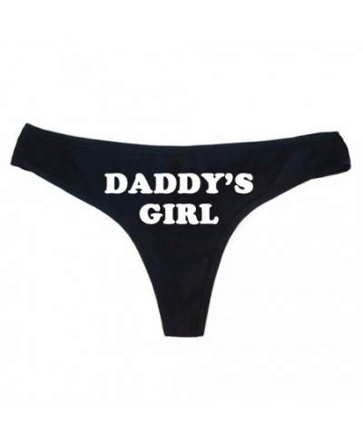 Fashion Women Sexy Seamless Thong Underwear DADDY'S GIRL Print Funny Women T Panties G String Sexy Low Waist $22.94 - Underwear