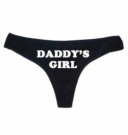 Fashion Women Sexy Seamless Thong Underwear DADDY'S GIRL Print Funny Women T Panties G String Sexy Low Waist $22.94 - Underwear