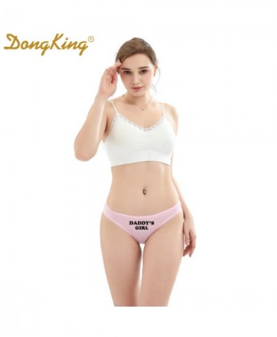 Fashion Women Sexy Seamless Thong Underwear DADDY'S GIRL Print Funny Women T Panties G String Sexy Low Waist $22.94 - Underwear