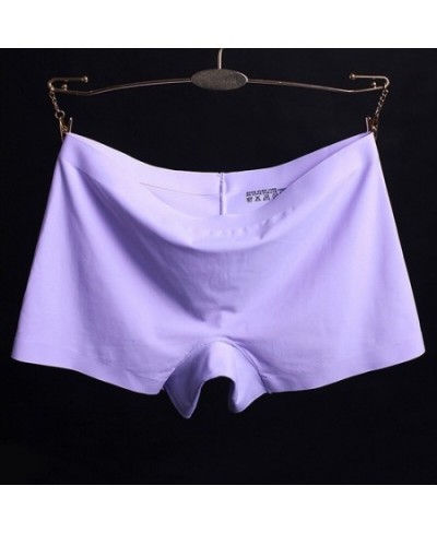 Summer new style ice silk ladies breathable four-corner boxer shorts solid color cotton file anti-empty safety pants women $1...