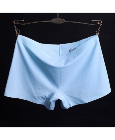 Summer new style ice silk ladies breathable four-corner boxer shorts solid color cotton file anti-empty safety pants women $1...