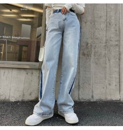 New Baggy High Street Jeans Women Vintage Boyfriend Blue Denim Pants 2022 Wide Leg Straight Jeans Korean $52.81 - Bottoms