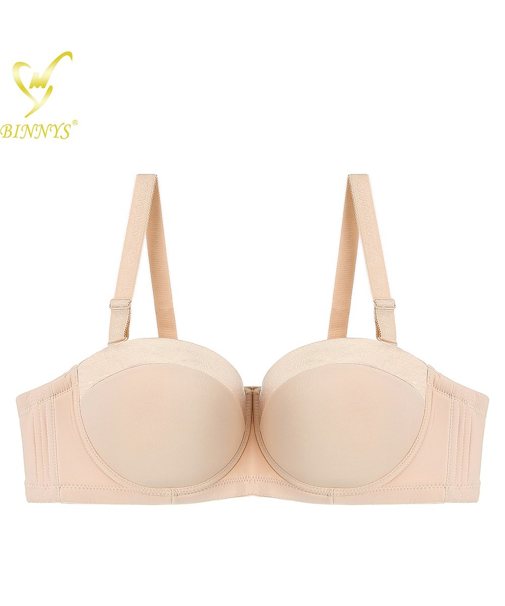 Women's Bra Half Cup Sexy Strapless Bra C Cup Underwear Female Silicone High Quality Ladies Underwire $25.65 - Underwear