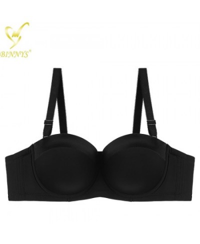 Women's Bra Half Cup Sexy Strapless Bra C Cup Underwear Female Silicone High Quality Ladies Underwire $25.65 - Underwear