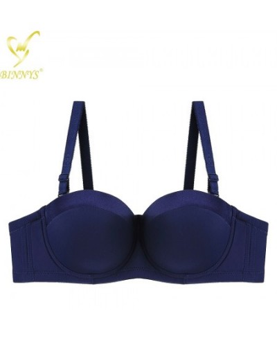 Women's Bra Half Cup Sexy Strapless Bra C Cup Underwear Female Silicone High Quality Ladies Underwire $25.65 - Underwear