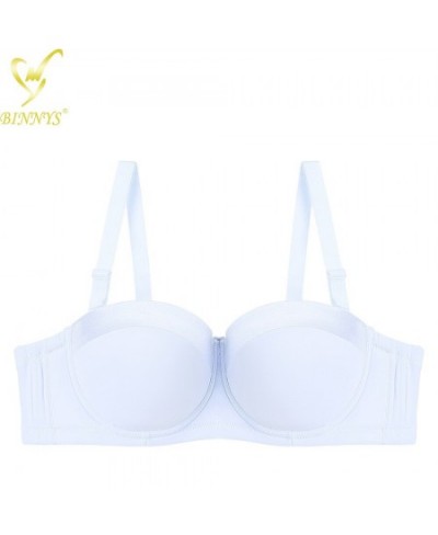 Women's Bra Half Cup Sexy Strapless Bra C Cup Underwear Female Silicone High Quality Ladies Underwire $25.65 - Underwear