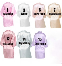 Wedding Bride Team Flower Print Custom Name Bridal Party Robes Bridesmaid Robes gift $31.59 - Sleepwears