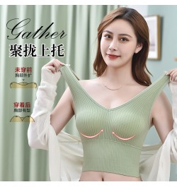 Korean Style Sexy Push up Sports Beautiful Back Underwired Bra Anti-Slip Bra Women's Seamless Base Ride Chest Wrap $19.84 - U...