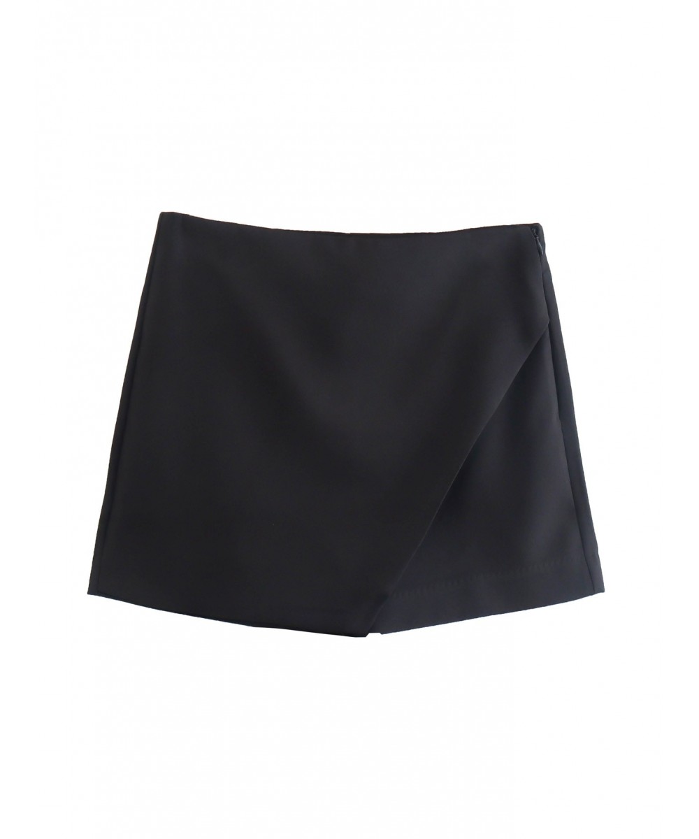 White High Waist Shorts Women Green Y2K Skirt Shorts Woman Summer Office Split Skort Fashion Streetwear Shorts for Women $33....