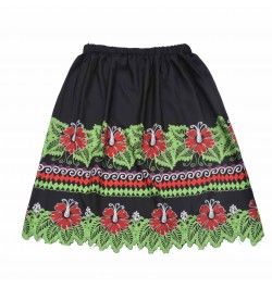 New Design Women Island Wear Skirts Custom Ladies Summer Midi Polyester Floral Print Hawaiian Beach Skirt For Girls $75.99 - ...