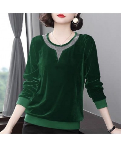 Elegant O-Neck Spliced All-match Korean Blouse Women's Clothing 2022 Autumn New Oversized Casual Pullovers Loose Commute Shir...