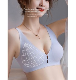 Seamless Bra Women Underwear Push Up Bra Padded Bralette No Wire Expanded Chest Sexy Thickened Cup Small to Big Comfort Fabri...