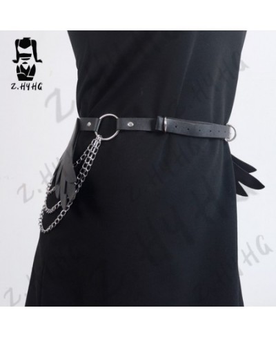 Leg Harness Women With Angel Wings Thigh Buttocks Garters Gothic Sexy Faux Leather Body Bondage Festival Outfit Sword Belt $4...