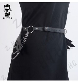 Leg Harness Women With Angel Wings Thigh Buttocks Garters Gothic Sexy Faux Leather Body Bondage Festival Outfit Sword Belt $4...