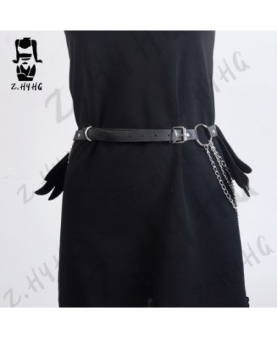 Leg Harness Women With Angel Wings Thigh Buttocks Garters Gothic Sexy Faux Leather Body Bondage Festival Outfit Sword Belt $4...