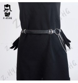 Leg Harness Women With Angel Wings Thigh Buttocks Garters Gothic Sexy Faux Leather Body Bondage Festival Outfit Sword Belt $4...