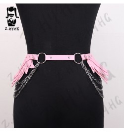 Leg Harness Women With Angel Wings Thigh Buttocks Garters Gothic Sexy Faux Leather Body Bondage Festival Outfit Sword Belt $4...