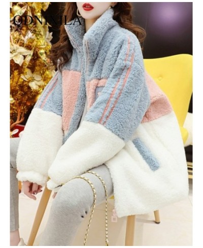 Lamb Wool Coat Women's Korean Version Loose New Autumn and Winter Fashion Thickened Hairy Cardigan Top Women Faux Fur Coat Co...