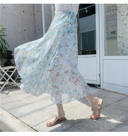 One Piece Wrapping Skirt For Womens Korean Summer Vacation Seaside Beach Skirt Broken Flower Women Clothing Mid-Skirt 195 $31...