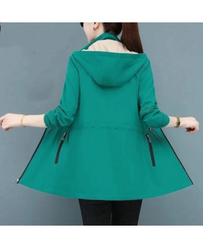 Double-Sided Windbreaker Women Autumn Coat 2023 New Spring Autumn Korean Loose Female Casual Top Hooded Trench Coat Outerwear...