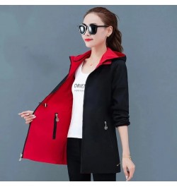 Double-Sided Windbreaker Women Autumn Coat 2023 New Spring Autumn Korean Loose Female Casual Top Hooded Trench Coat Outerwear...