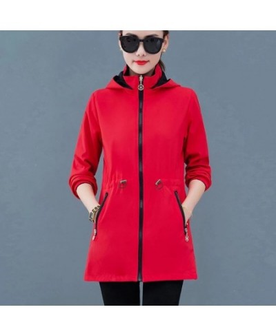 Double-Sided Windbreaker Women Autumn Coat 2023 New Spring Autumn Korean Loose Female Casual Top Hooded Trench Coat Outerwear...