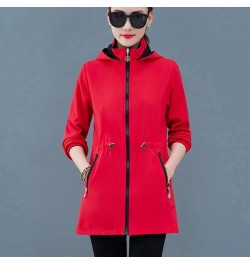 Double-Sided Windbreaker Women Autumn Coat 2023 New Spring Autumn Korean Loose Female Casual Top Hooded Trench Coat Outerwear...