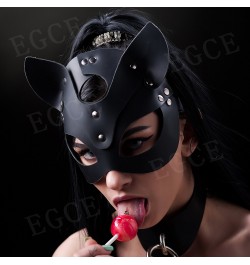 Bdsm Mask Sexy Bondage Adult Game Couples Women Leather Harness Cat Mask Fetish Costumes Party Halloween Cosplay Toys Face $1...