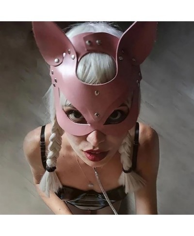 Bdsm Mask Sexy Bondage Adult Game Couples Women Leather Harness Cat Mask Fetish Costumes Party Halloween Cosplay Toys Face $1...