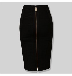 4 colors Top Quality Girl Sexy Bodycon Knee Length Back Zipper Bandage Skirt Women Tight Club Pary Fashion Skirt $40.89 - Skirts