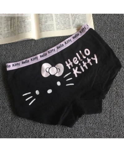 Hello Kitty Cotton Women Panties Y2k Briefs Fashion Korean Underwear Kawaii Cartoon Girls Black Underpants Home Lingerie $24....