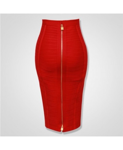 4 colors Top Quality Girl Sexy Bodycon Knee Length Back Zipper Bandage Skirt Women Tight Club Pary Fashion Skirt $40.89 - Skirts