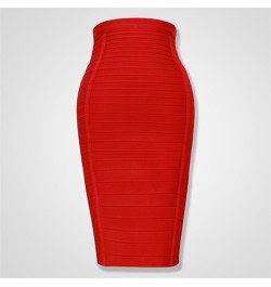 4 colors Top Quality Girl Sexy Bodycon Knee Length Back Zipper Bandage Skirt Women Tight Club Pary Fashion Skirt $40.89 - Skirts