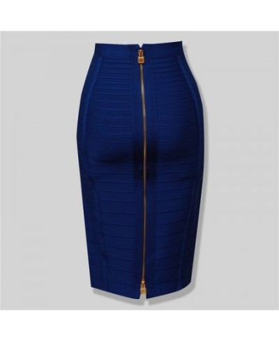 4 colors Top Quality Girl Sexy Bodycon Knee Length Back Zipper Bandage Skirt Women Tight Club Pary Fashion Skirt $40.89 - Skirts