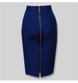 4 colors Top Quality Girl Sexy Bodycon Knee Length Back Zipper Bandage Skirt Women Tight Club Pary Fashion Skirt $40.89 - Skirts