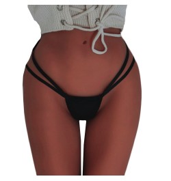 European And American Sexy Thongs Women G-String Stretch Cloth T-pants Lace Up Lady Lingerie Thin Strap Thongs Bikini Tangas ...