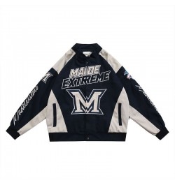 Women's Vintage Racer Jacket Top Letter Embroidery Hip Hop Trend Loose Couple Jacket Cardigan Y2K American Street Clothes $56...