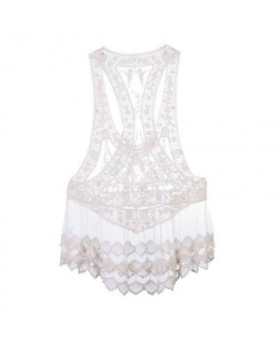 Women Lace Crochet Beachwear Cover Up Beach Summer Bathing Suit $25.94 - Blouses & Shirts