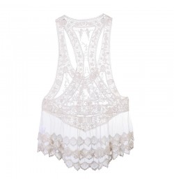 Women Lace Crochet Beachwear Cover Up Beach Summer Bathing Suit $25.94 - Blouses & Shirts