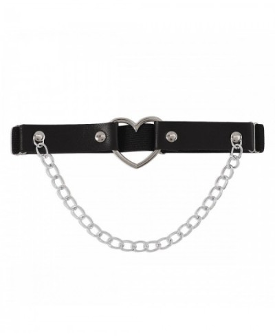 Gothic Leather Garter Belt Heart Chain Cross Lolita Leg Garters Elastic Choker Leg Ring Strap Cosplay Bondage Lingerie Harnes...